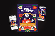 Dia De Los Muertos Flyer Set, a Flyer Template by The Good Store (Thumbnail 1 of 2)