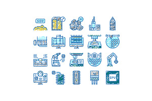 Semiconductor Manufacturing Plant, an Object Illustration by pikepicture