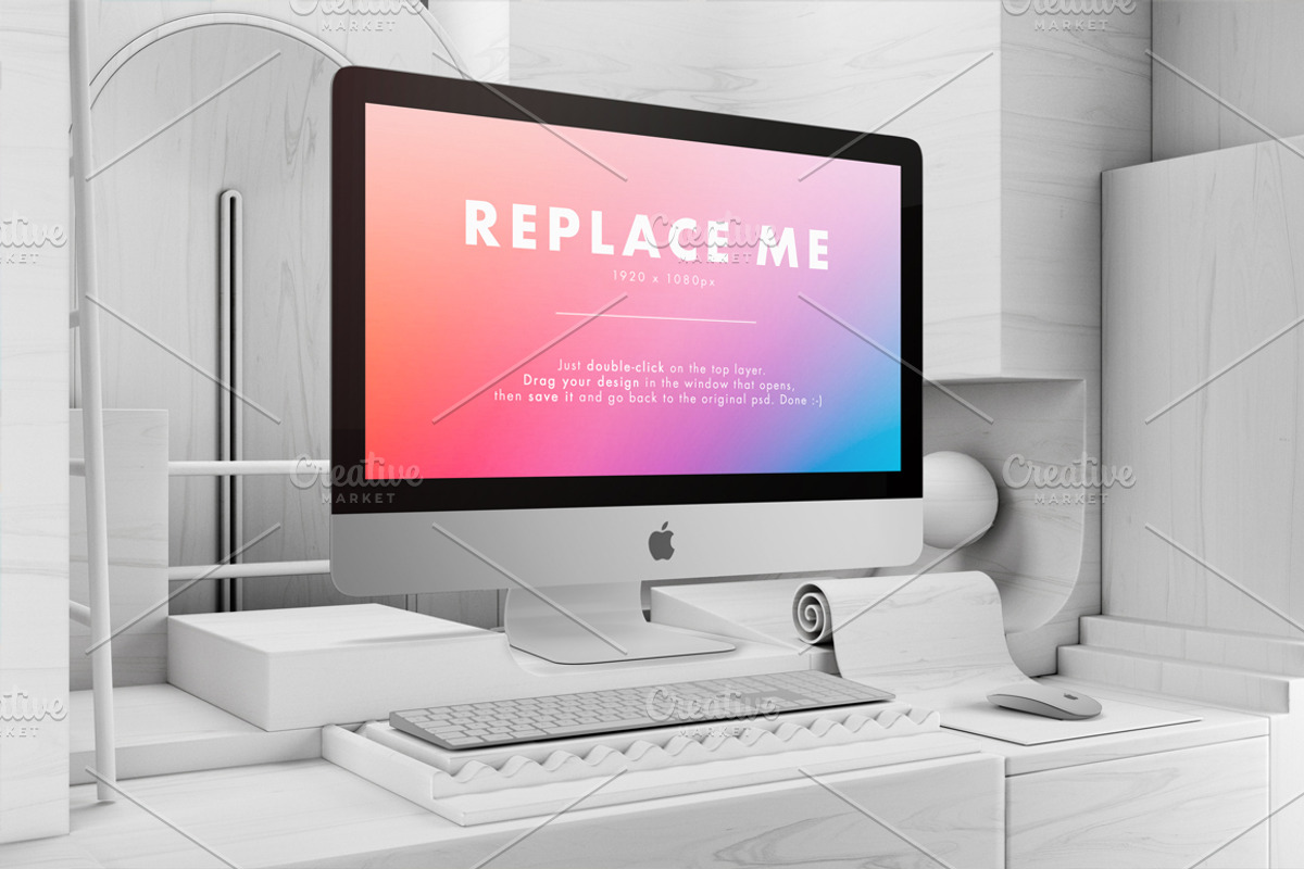 iMac Creative Mockups Set, a Mac Mockup by As Good As Possible (Photo 16 of 16)