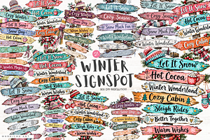 Winter Signspot PNGs