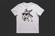 Funny Donkey with Glasses Embroidery, an Illustration by Purpose Ekbal (Thumbnail 3 of 3)