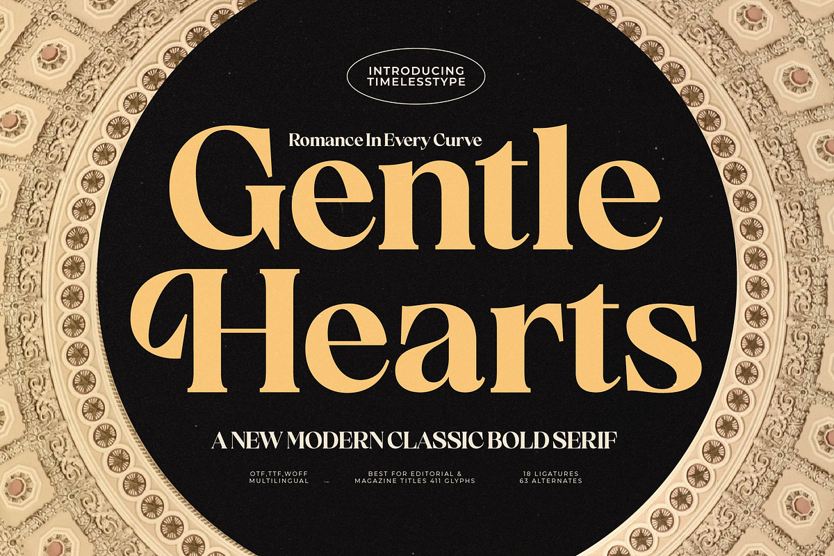 Gentle Hearts Modern Bold Serif, a Serif Font by timelesstype.co (Photo 1 of 20)