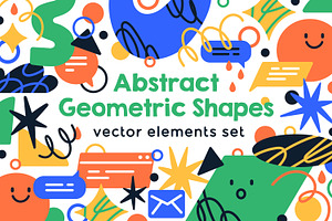 Cute abstract geometric shapes set, an Object Illustration by Good Studio