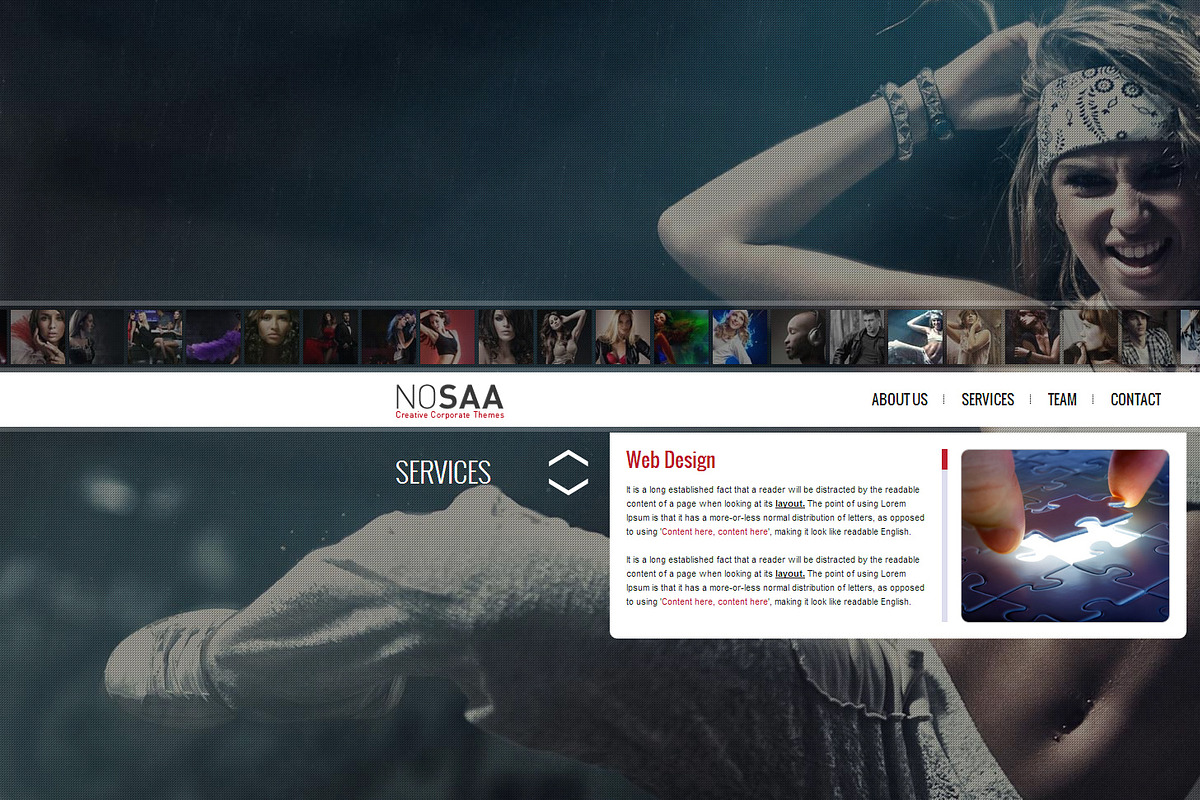Nosaa Fullpage WordPress Theme, a WordPress Template by ProfMe Themes (Photo 4 of 4)