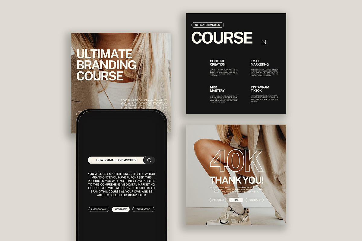 Instagram Templates for Coaches VII, a Social Media Template by Instprofi | Studio Estimo (Photo 1 of 8)