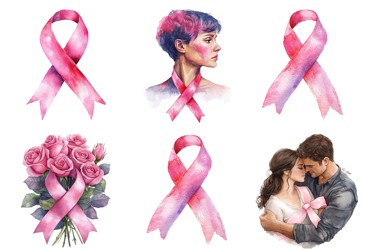 World Breast Cancer Day Clipart, an Illustration by SinaCreation (Photo 3 of 5)