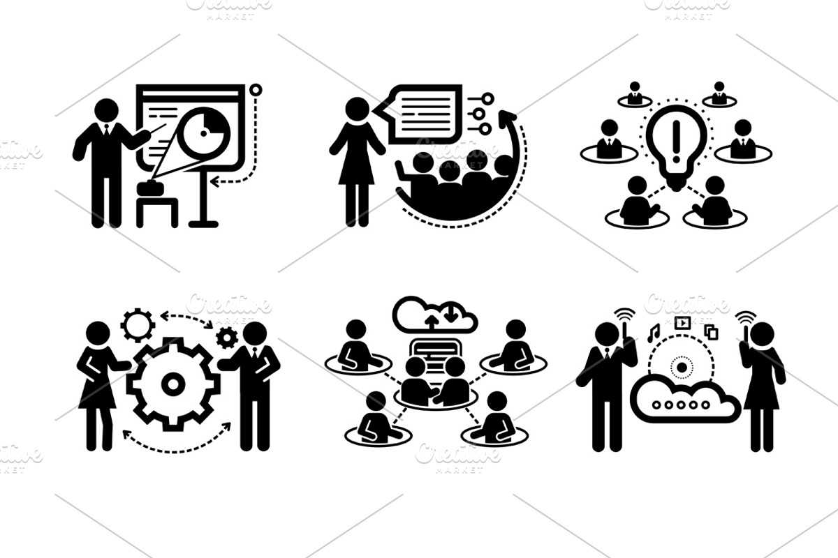 Business presentation teamwork