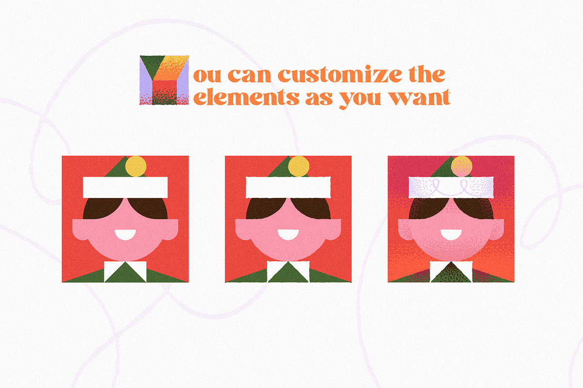 Squarry Christmas. Pattern Builder., a Pattern Graphic by Red Monkey (Photo 7 of 15)
