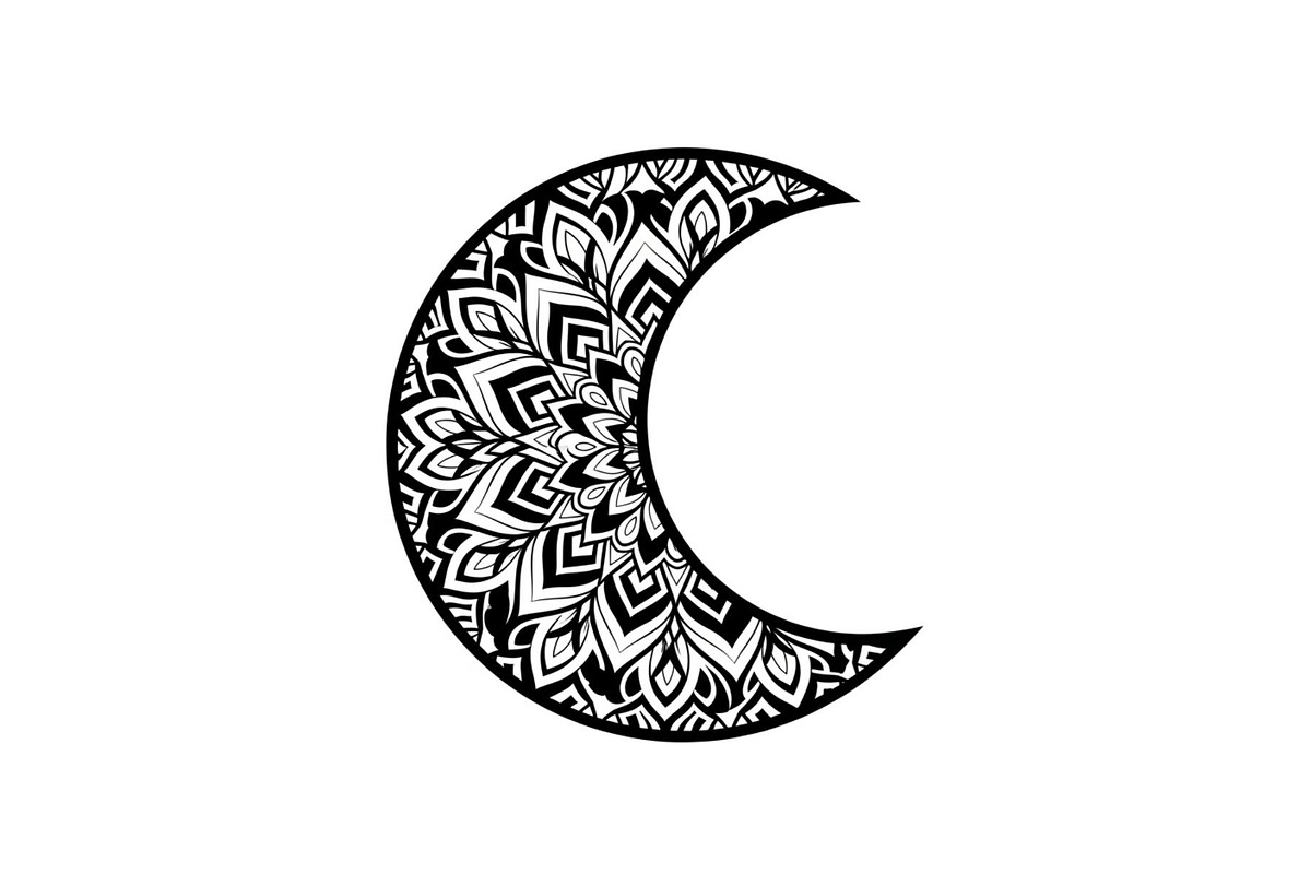 Mandala Crescent Moon Bundle, an Illustration by Designs_River (Photo 27 of 31)