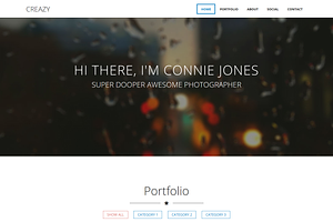 Creazy - Responsive HTML Template