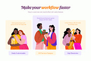 Friends Illustration Art Set, a Person Illustration by Vectors Market (Thumbnail 2 of 9)