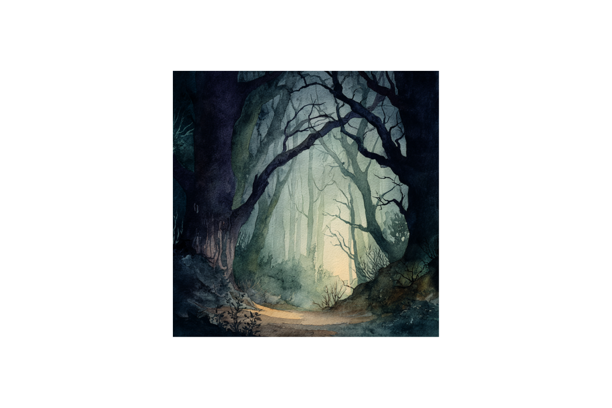 Gothic Old Forest Backgrounds, a Background Graphic by PcuDesigns Illustrations (Photo 3 of 3)