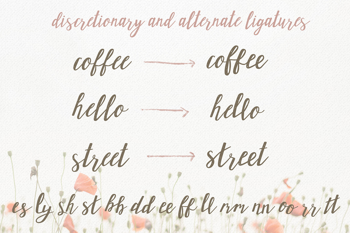 Creme Brulee Font Duo and Logo Kit preview 7