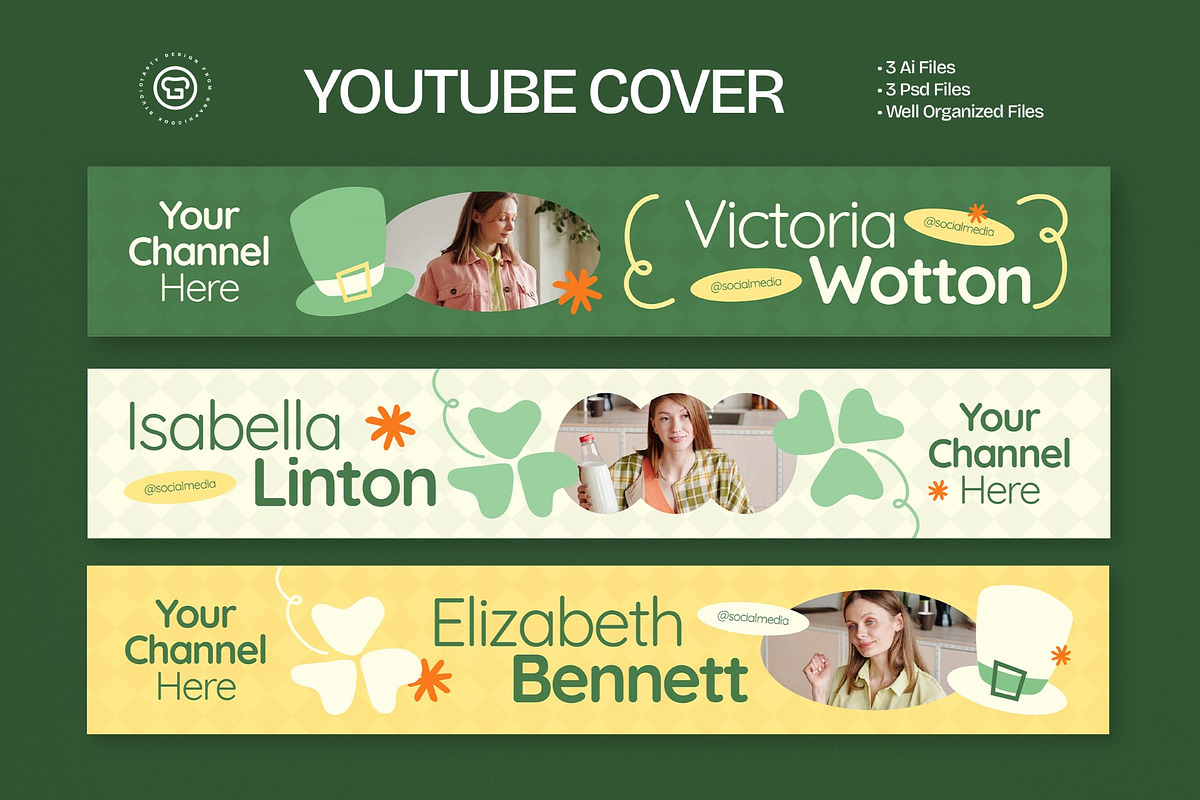 St Patrick Youtube Cover, a Social Media Template by graphicook (Photo 2 of 3)