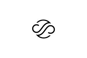 Minimalist Letter S Infinity Logo