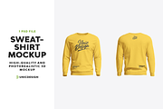 Sweatshirt Mockup, a Shirt Mockup by UnicDesign (Thumbnail 1 of 3)