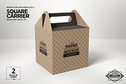 Square Carrier Packaging Mockup, a Packaging Mockup by INCDesign (Thumbnail 4 of 7)