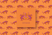 Folk Art Tigers, an Animal Illustration by Annakniaz (Thumbnail 15 of 15)