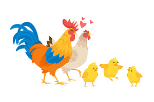Chicken happy family