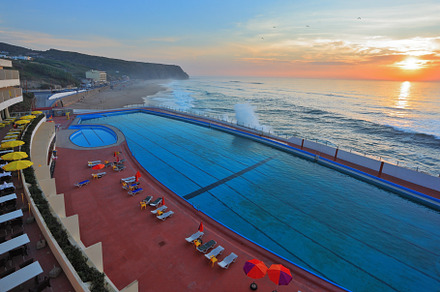 The swimming pool on the beach, a Nature Photo by kavram