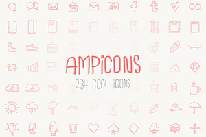 Ampicons / 234 Brushed Icons