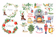 Vintage Christmas, an Illustration by JennyColorArt (Thumbnail 2 of 3)