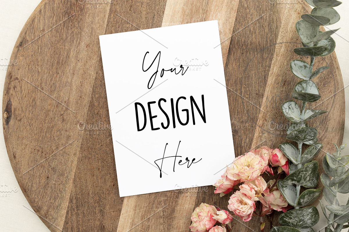 Blank White Card or Invite Mockup, a Beauty & Fashion Photo by SC Photography & Design (Photo 1 of 2)