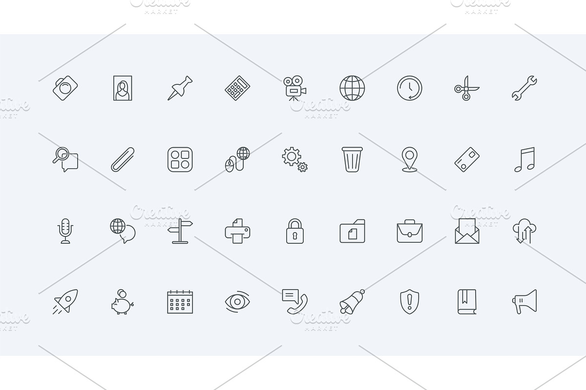 Online applications work icons, a Technology Illustration by Lemberg Vector