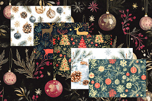 Christmas Papers Pattern Ornament, a Pattern Graphic by VetalStock