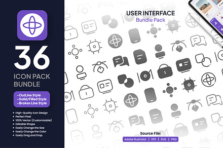 User Interface Bundle Icons