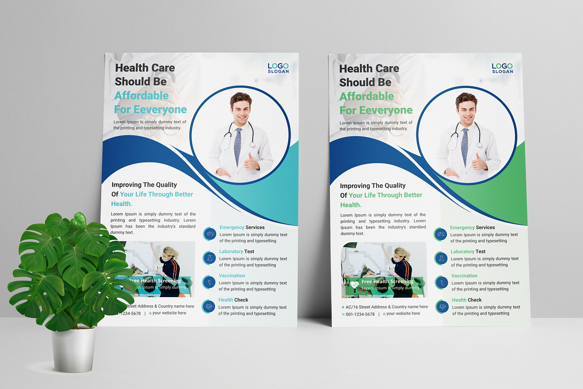 Healthcare Medical Flyer, a Flyer Template by Vectorzone (Photo 1 of 3)