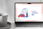 Car sharing concept, a Transportation Illustration by Good Studio (Thumbnail 3 of 3)