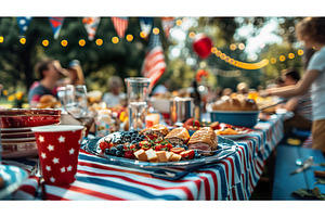 Patriotic Picnic with Traditional, a Nature Photo by Lermont51