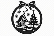 Christmas Laser Cut Ornament Bundle, a Graphic by musafir_fashion (Thumbnail 13 of 16)