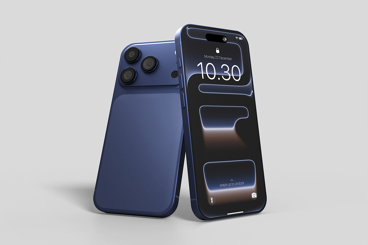 Realistic iPhone 17 Pro Mockup PSD, an iPhone Mockup by MA-KING_ART (Photo 2 of 5)