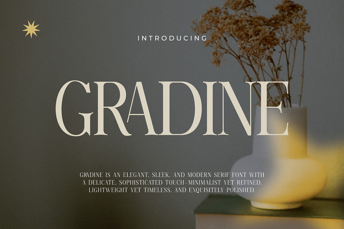 Gradine – Luxury Serif, a Serif Font by Lettermine (Photo 1 of 10)