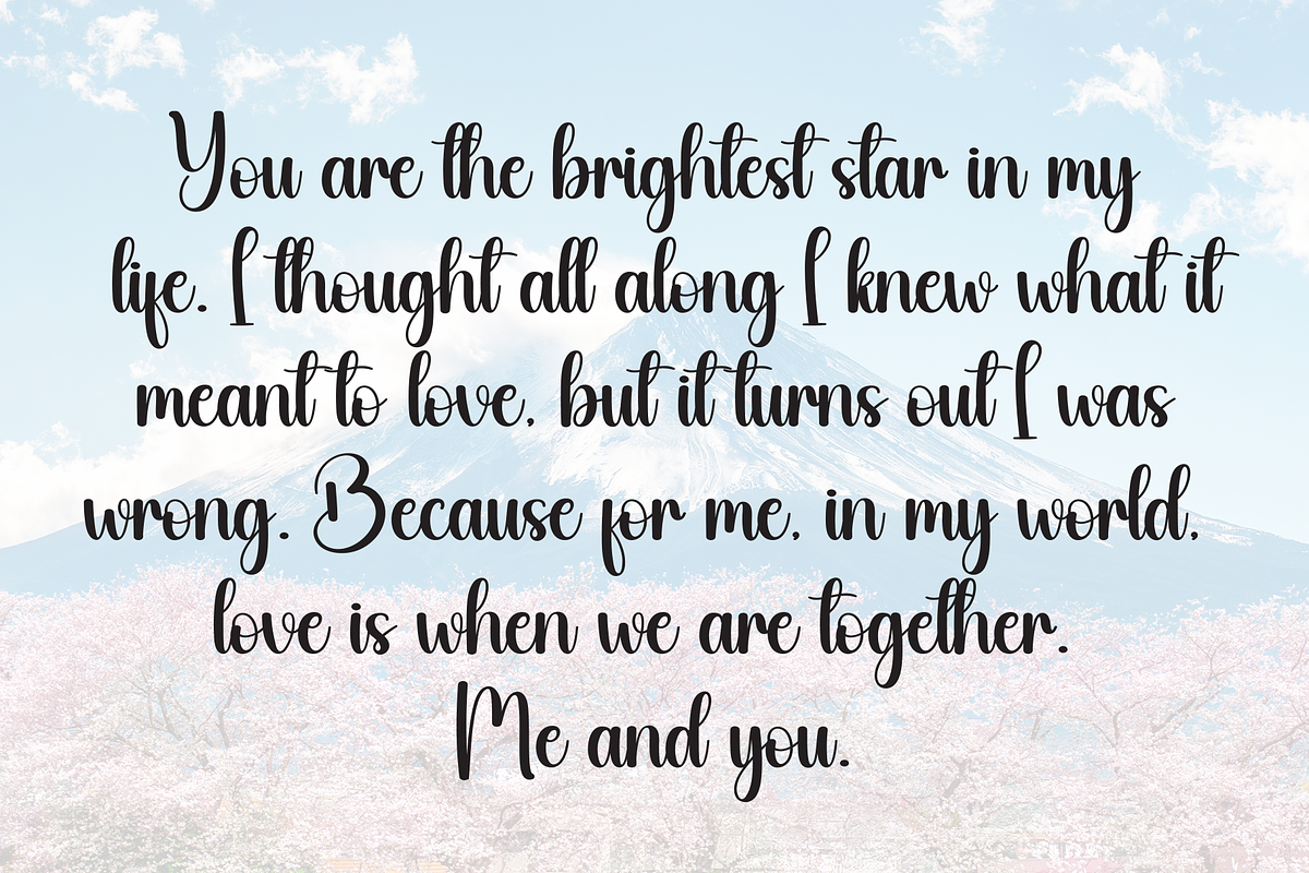 Mountain | Script Font, a Handwritten Font by Scratchones (Photo 6 of 9)