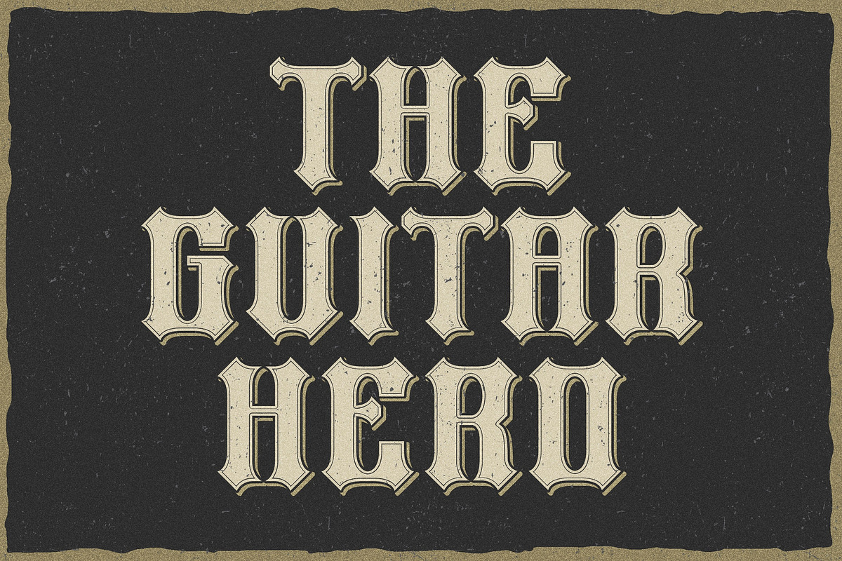 Heavy Force a Sharp Display Font, a Blackletter Font by Blankids Studio (Photo 3 of 9)
