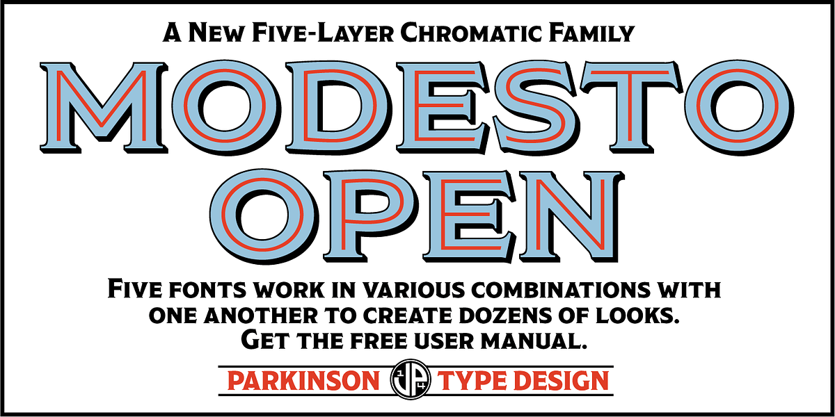 Modesto Open, a Serif Font by Parkinson Type Design (Photo 4 of 5)