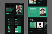 Digital Agency Landing Page Design, a Landing Page Template by Akib Tanjil (Thumbnail 3 of 3)
