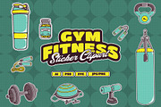 Gym Fitness Clipart Illustration, an Object Illustration by Decoconio Design (Thumbnail 1 of 6)