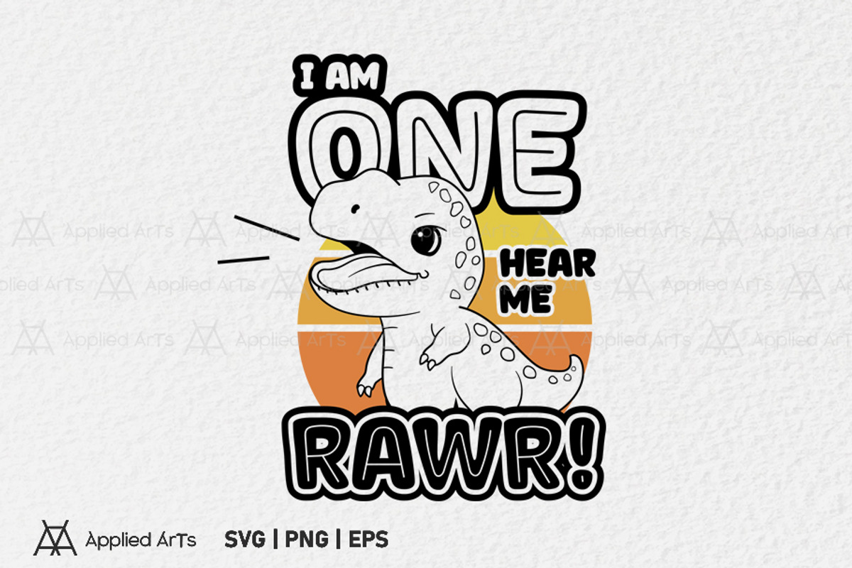 I Am One Hear Me Rawr, 1st Birthday, an Object Graphic by Applied Arts (Photo 1 of 4)