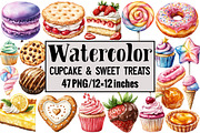 Cupcake & Sweet Treats, an Illustration by Design Market (Thumbnail 1 of 4)