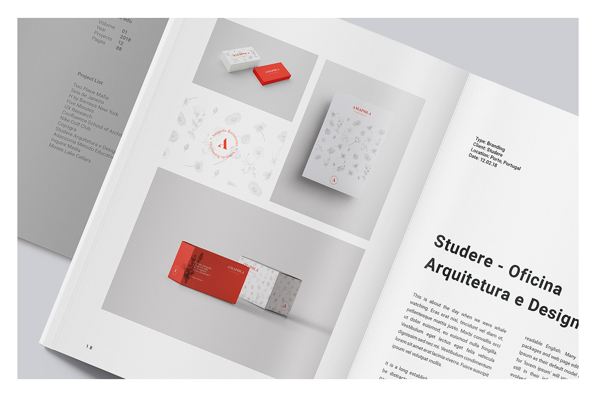 Minimal Portfolio Template, a Brochure Template by Jorge Lima (Photo 5 of 10)