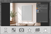 Living Room Poster PSD, an Advertising Mockup by Bruno's Shop (Thumbnail 2 of 3)