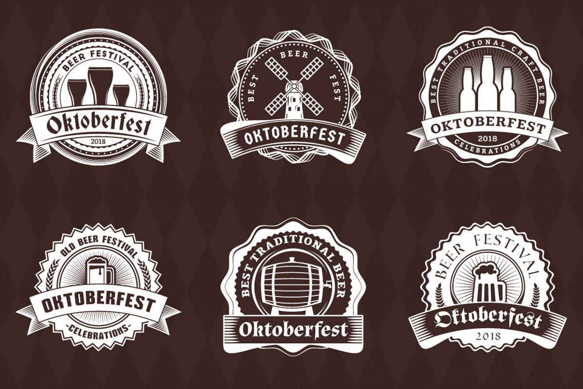 Set of Oktoberfest Badges, a Branding & Logo Template by AntartStock (Photo 3 of 3)