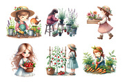 Gardening Girl Sublimation Bundle, an Illustration by Daily.Designs (Thumbnail 4 of 5)