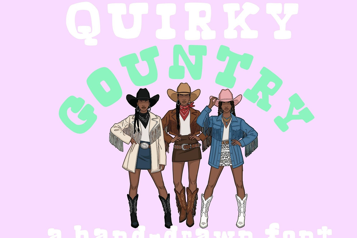Quirky Country, a hand-drawn script, a Handwritten Font by Eryn Rose Design (Photo 6 of 11)