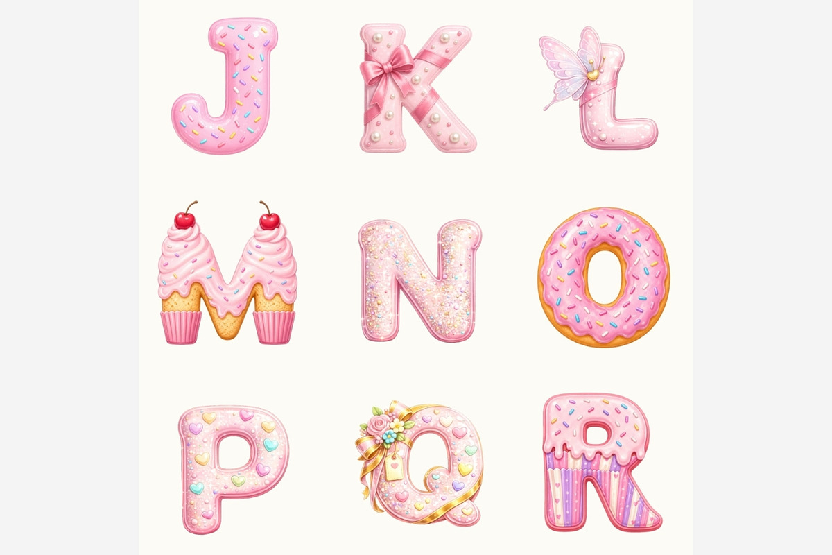Happy Birthday Alphabet PNG, an Object Illustration by Tanya Kart (Photo 4 of 6)