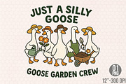 Silly Goose Garden Crew PNG, a Graphic by Designking (Thumbnail 1 of 4)